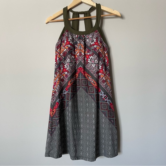 Prana Cantine Marrakech Activewear Halter Dress Built in Bra Size Small - Picture 3 of 5